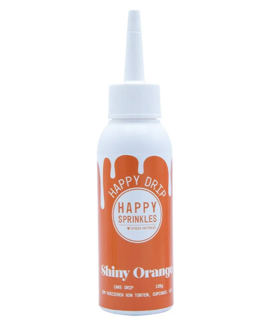 Happy Sprinkles Drip Shiny Orange